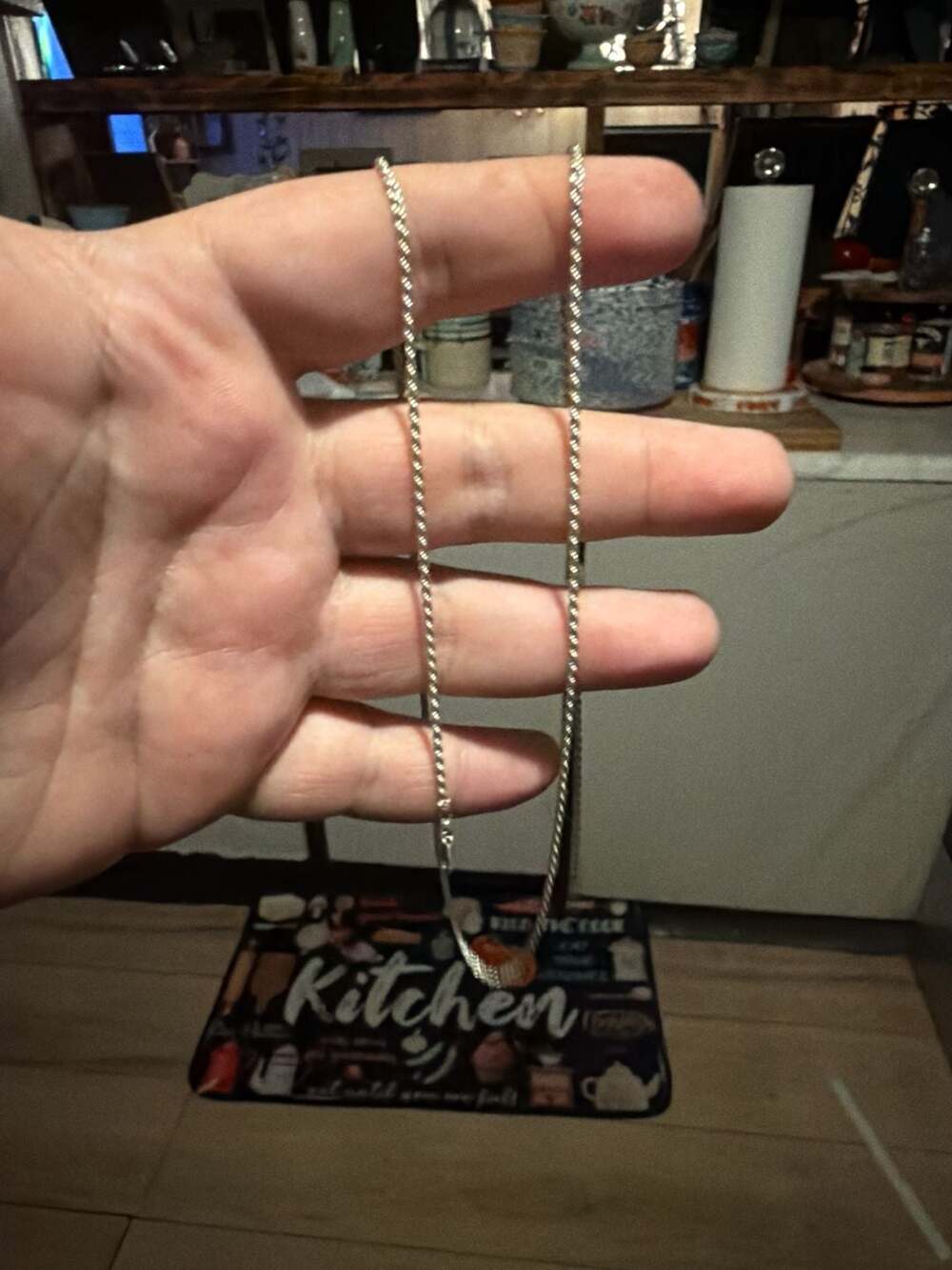 1mm sterling silver rope chain. 26 inches